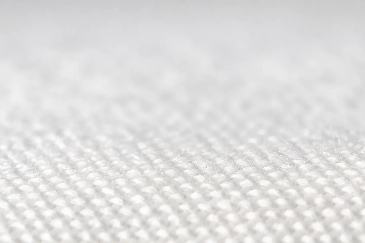 White woven fabric with no clothes moths present