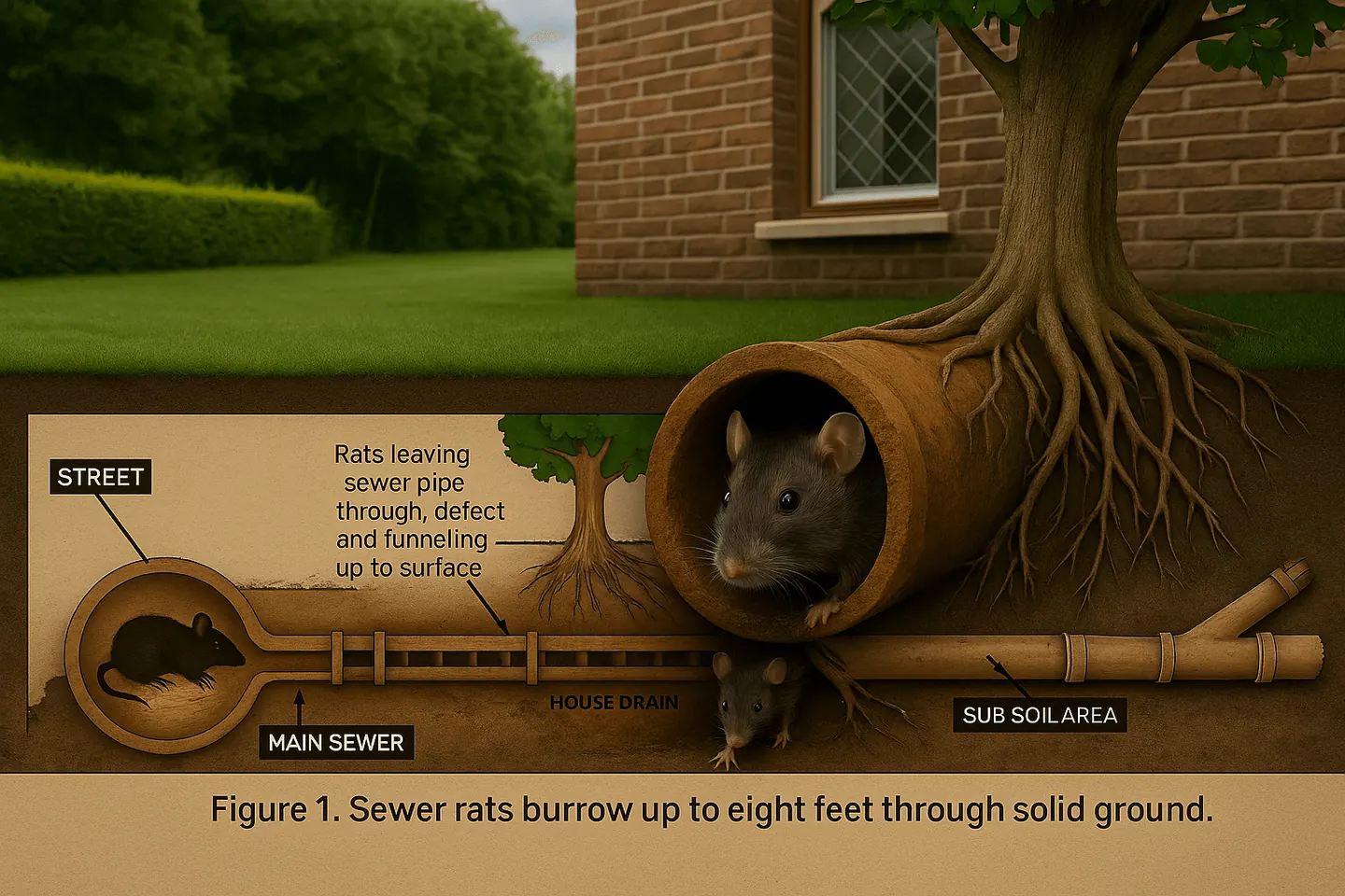 Drain survey support for pest control