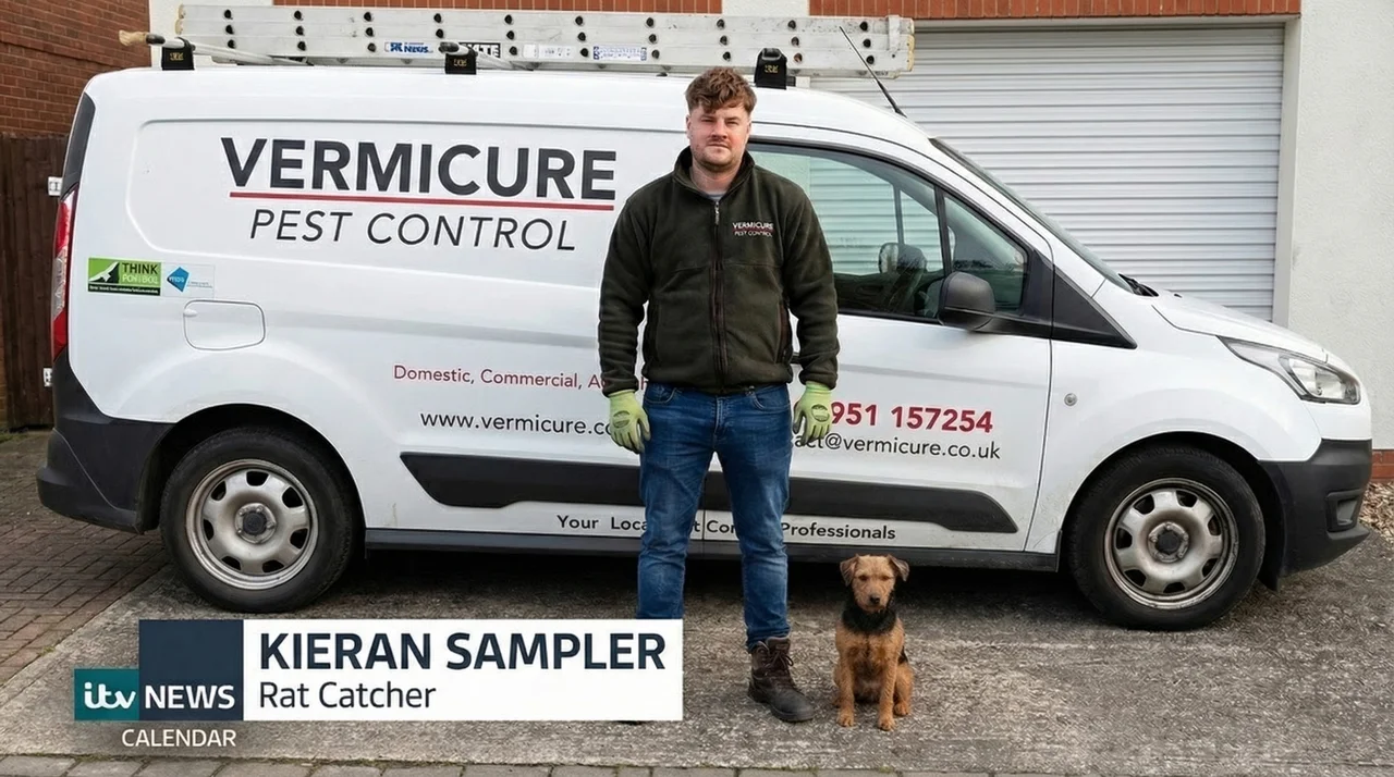 vermicure pest control kieran sampler itv news yorkshire rat problem - rodent control